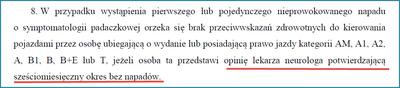 Zabranie prawka a napady o symptomatologii padaczkowej Zabranie prawka a napady o symptomatologii padaczkowej