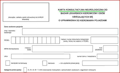 Karta neurologiczna dla osób chorych na padaczkę Karta neurologiczna dla osób chorych na padaczkę