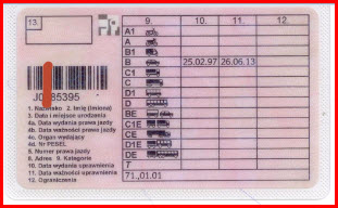 Terminowe prawo jazdy kategorii B Terminowe prawo jazdy kategorii B