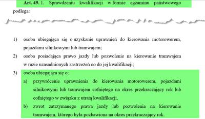 Egzamin państwowy po roku od utraty prawa jazdy Egzamin państwowy po roku od utraty prawa jazdy