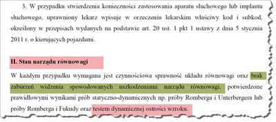 Zasady oceny oczopląsu i kierowców zawodowych Zasady oceny oczopląsu i kierowców zawodowych