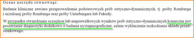 Oczopląs stwierdzony u kandydata na kierowcę Oczopląs stwierdzony u kandydata na kierowcę