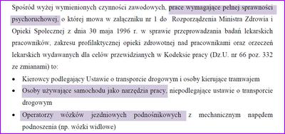 Psychotesty operatorów wózków i aut służbowych Psychotesty operatorów wózków i aut służbowych