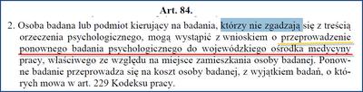 Wniosek o ponowne badanie psychologiczne kierowcy