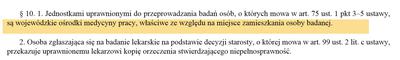 Badania lekarskie za alkohol są tylko w WOMP