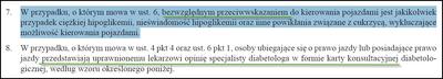 Zasady badań u kierowcy chorego na cukrzycę..