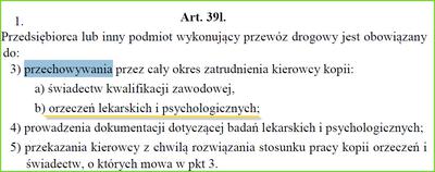 Obowiązek przechowywania aktualnych psychotestów