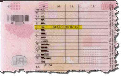 Prawo jazdy z bardzo krótkim terminem ważności