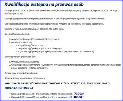 Ceny kwalifikacji wstępnej we Wrocławiu