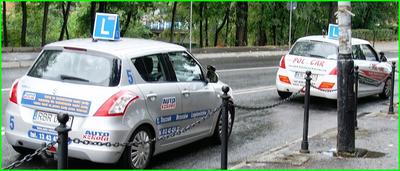 Jazda podczas szkolenia na prawko