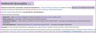 Osobowość nieprawidłowa i kategori E wojskowa