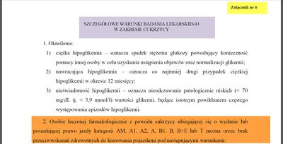 Kireowca zawodowy z cukrzycą