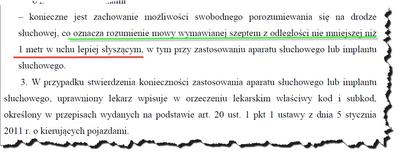Obecnie kierowca zawodowy może używać aparatu słuchowego