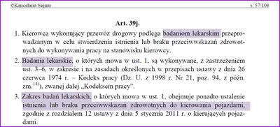 Badania lekarskie kierowcy zawodowego