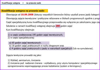 Kwalifikacja wstępna zastąpiła kursy na przewóz rzeczy
