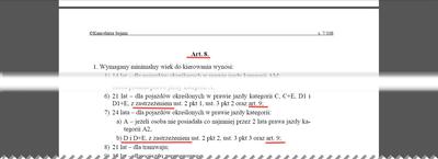 Od ilu lat prawo jazdy na autobus?