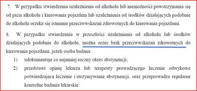Najnowsze normy badań za alkohol
