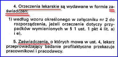 Orzeczenie czy zaświadczenie lekarskie?