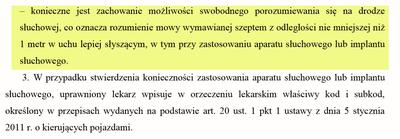 Normy słuchu kierowców zawodowych