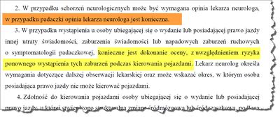 Zasady badań neurologicznych na prawo jazdy