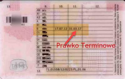 Teminowa ważność prawa jazdy