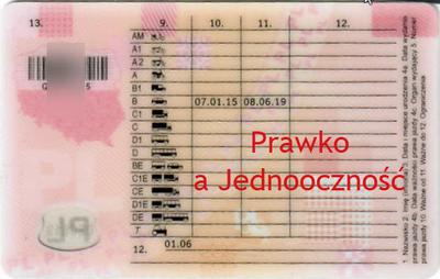 Jednooczność u kierowców z prawem jazdy kategorii B?