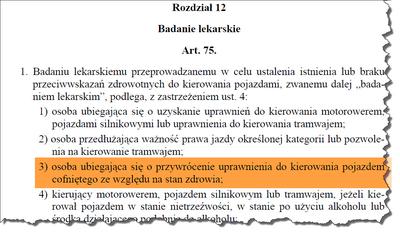 Przywracanie prawa jazdy cofniętego ze względu na stan zdrowia
