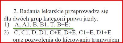 Dwie podstawowe grupy prawa jazdy