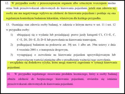 Przeszczepy narządów a prawo jazdy