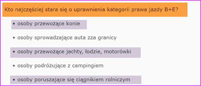 Najczęstsze grupy kursantów prawka na przyczepę