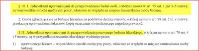 Zasady wyboru WOMP do badań za alkohol