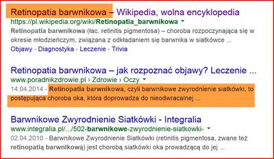Retinopatia barwnikowa u kandydatów na prawo jazdy