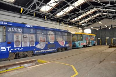Wrocławski tramwaj w Zajezdni