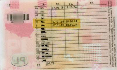 Prawo jazdy terminowe z datą ważności