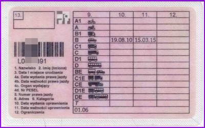 Prawo jazdy terminowe na 5 lat