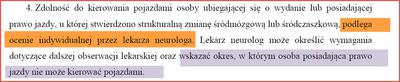 Zasady oceny schorzeń neurologicznych kierowców zawodowych