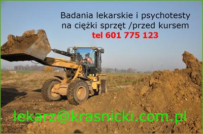 Badania lekarskie i psychotechniczne na koparkę we Wrocławiu