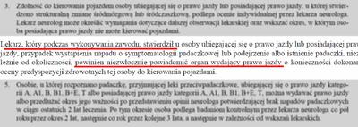 Czy lekarz musi zgłosić padaczkę do wydziału komunikacji?